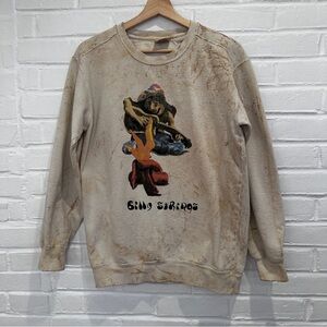 Billy Strings Spring Tour 2023 Yellow Over Dye Clay Graphic Sweatshirt Small